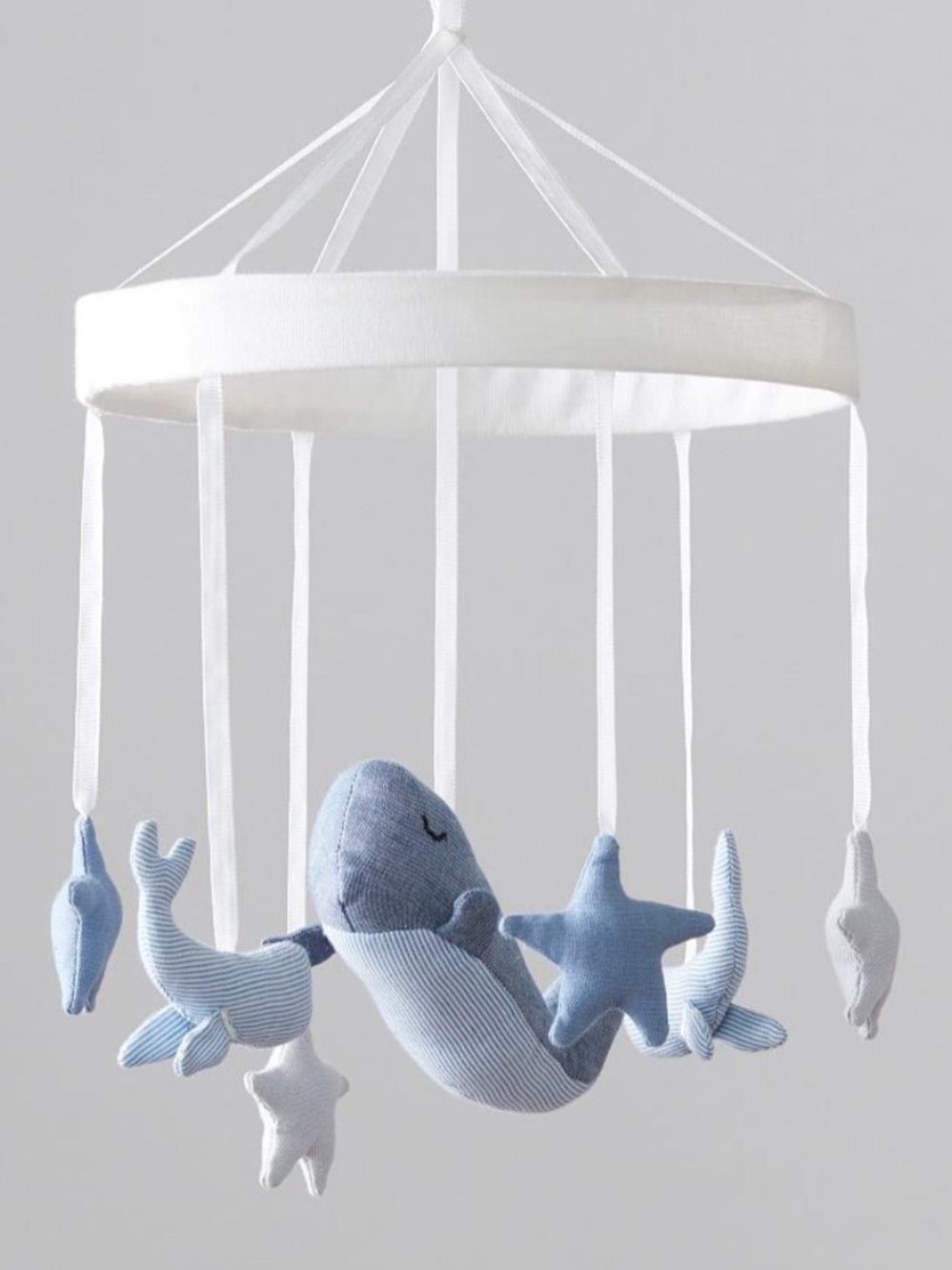Pottery Barn Jack Musical Baby Crib Mobile - Blue